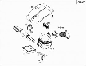 Фильтр воздушный (A6510940204) для Mercedes Benz