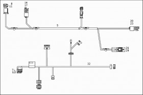 Электрический провод (A0005403505) для Mercedes Benz