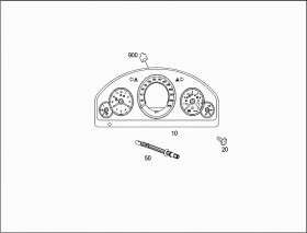 Кнопка (A2125420089) для Mercedes Benz