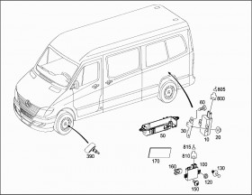 Датчик давления воздуха в шинах (A0009057200) для Mercedes Benz
