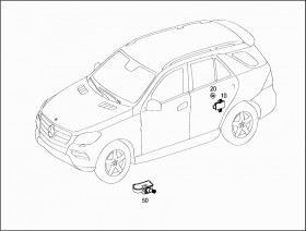 Датчик давления воздуха в шинах (A0009050030) для Mercedes Benz