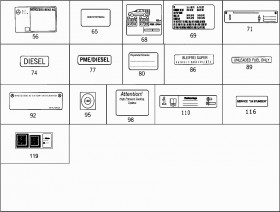 Табличка с указаниями (A1245849917) для Mercedes Benz