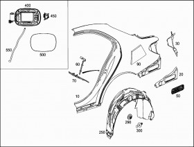 ENTL.KLAPPE (A205830130164) для Mercedes Benz