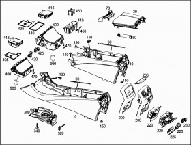 Чашка пепельницы (A2058100330) для Mercedes Benz