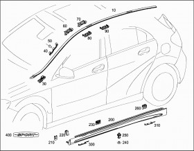 Фиксатор (A0019914471) для Mercedes Benz