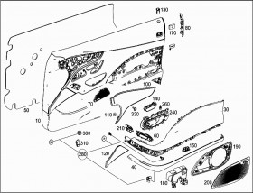 Фиксатор обивки (A0019912498) для Mercedes Benz