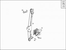 Стеклоподъемник (A2107301646) для Mercedes Benz