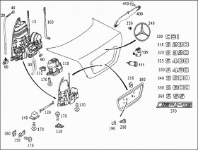 Звезда Mercedes (A2207580058) для Mercedes Benz