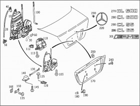 Звезда mercedes (A2157580058) для Mercedes Benz