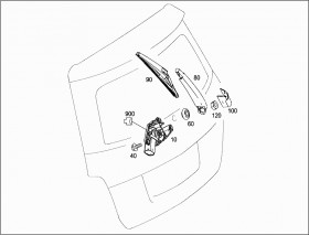 Рычаг стеклоочистителя (A2128201244) для Mercedes Benz