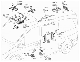 Выключатель контактный (A639820055406) для Mercedes Benz