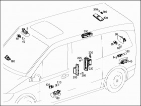 Выключатель контактный (A6398200654) для Mercedes Benz