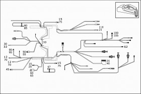 Электрический провод (A0005402405) для Mercedes Benz