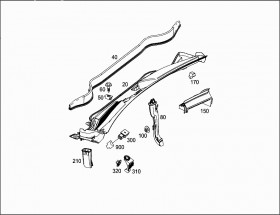 Сточный патрубок (A2468320025) для Mercedes Benz