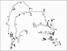 Патрубок системы отопления (A2228303696) для Mercedes Benz