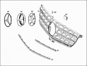 Эмблема mercedes (звезда) (A0008171016) для Mercedes Benz