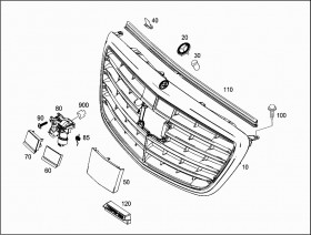 Держатель камеры (A2227500214) для Mercedes Benz