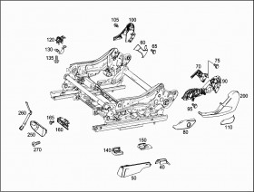 Крепежная планка (A1668601414) для Mercedes Benz