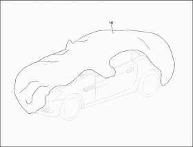 Защитный тент AMG (A1728990086) для Mercedes Benz