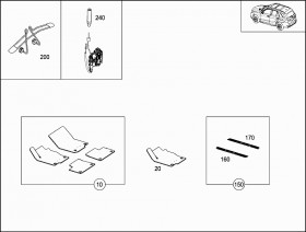 Кнопки блокировки дверей AMG (A0007660228) для Mercedes Benz