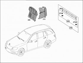Вставной модуль для багажника (A2048600134) для Mercedes Benz