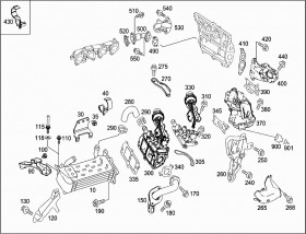 Полуметаллическое уплотнение (A6511422680) для Mercedes Benz