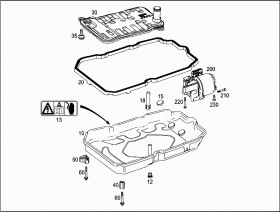 Магнит масляного поддона акпп (A0009880852) для Mercedes Benz