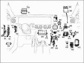 Блок предохранителей (A0005408250) для Mercedes Benz