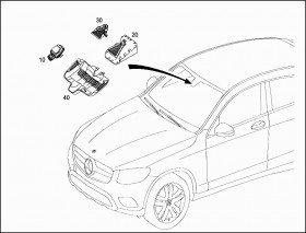 Датчик дождя (A2539000100) для Mercedes Benz