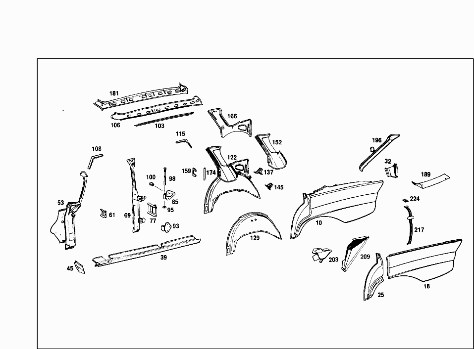 Карта запчастей мерседес