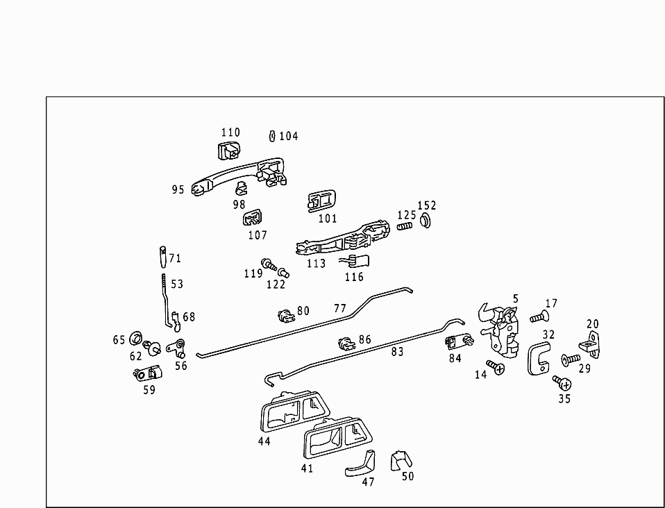 Каталог оригинальных запчастей мерседес. 503238a. A 140 984 04 29.