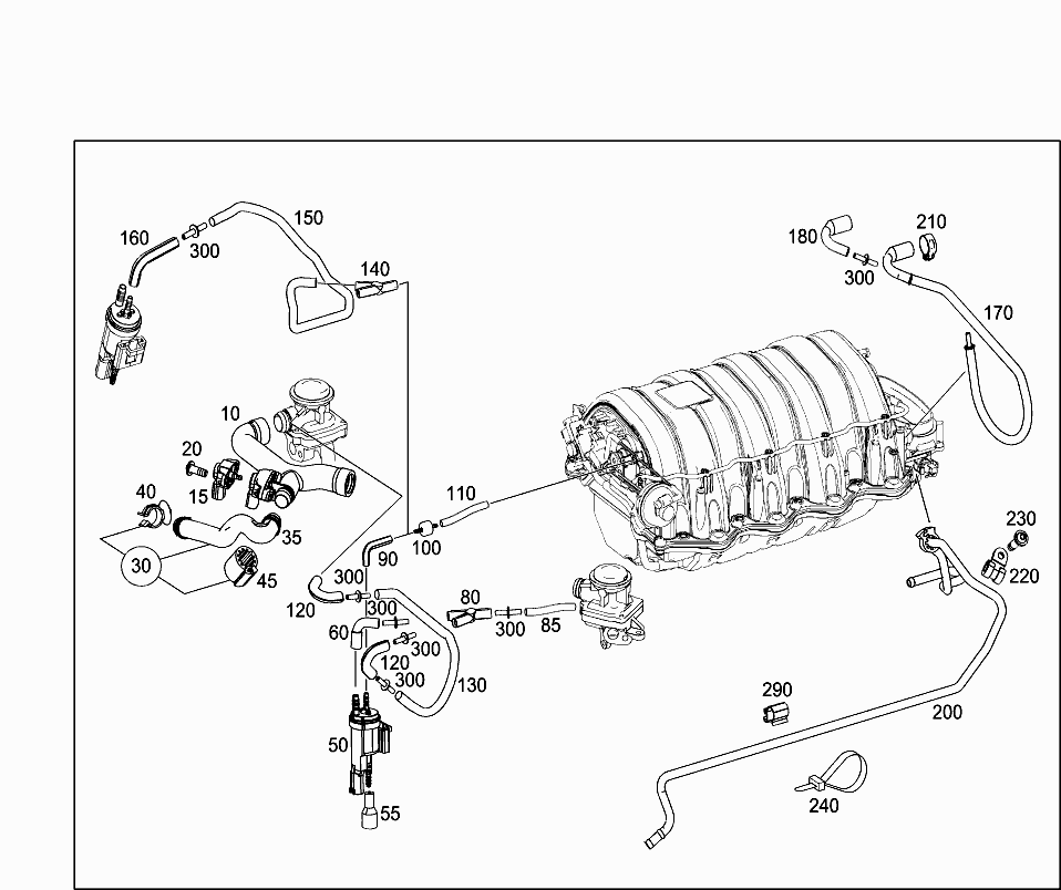 Вакуумные магистрали W - Ремонт и обслуживание а/м Mercedes - OLDMERIN