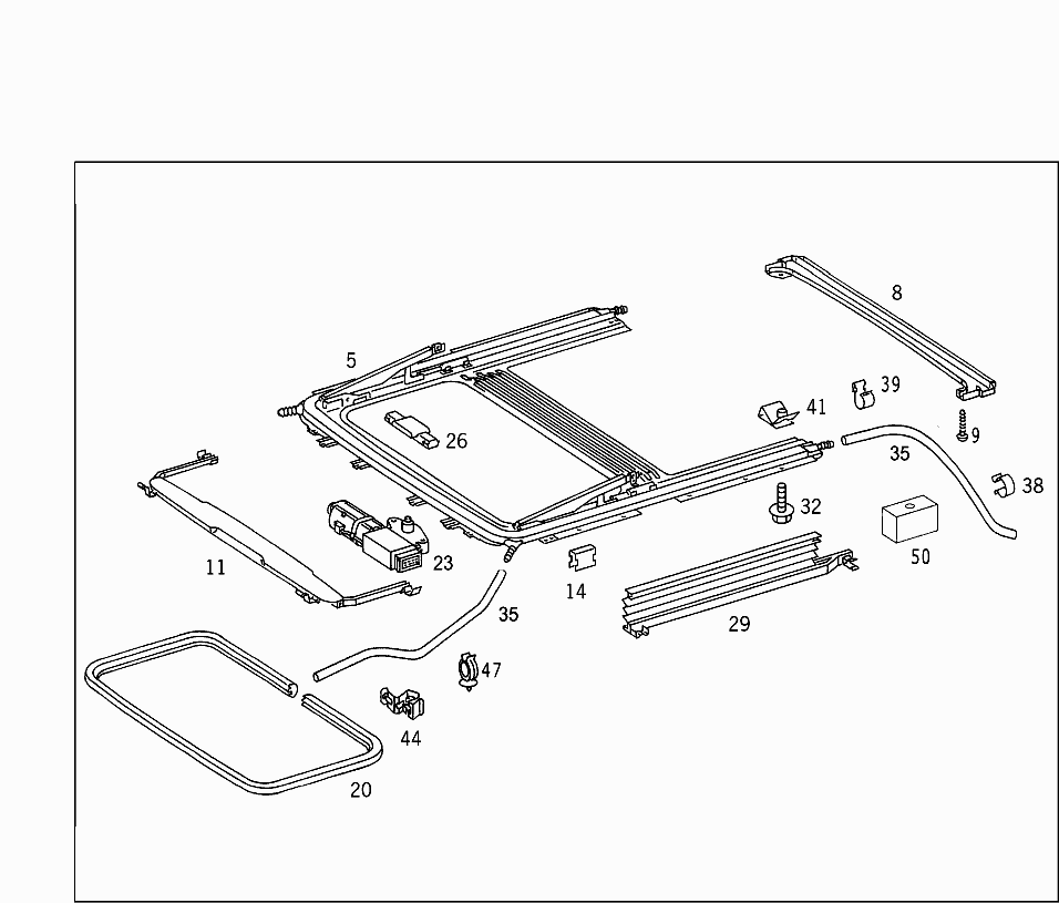 Люк мерседес 124 схема