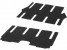 Репсовые коврики, пассажирский салон, комплект (A639680144864) для Mercedes Benz